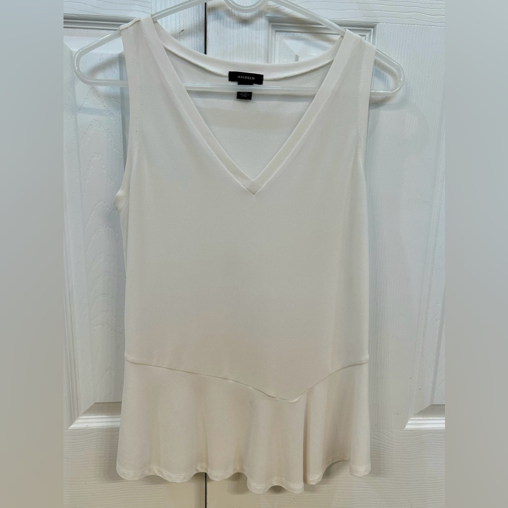 Halogen Off-White Tank Top
